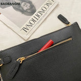 Leather Envelope Clutch Bag for Women