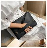 Leather Envelope Clutch Bag for Women