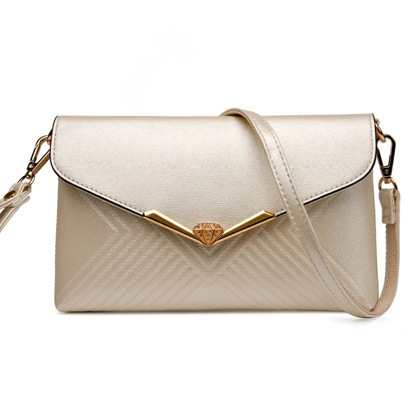 Small Leather Women Bag Crossbody Messenger Shoulder Bag Flap Bag Purse