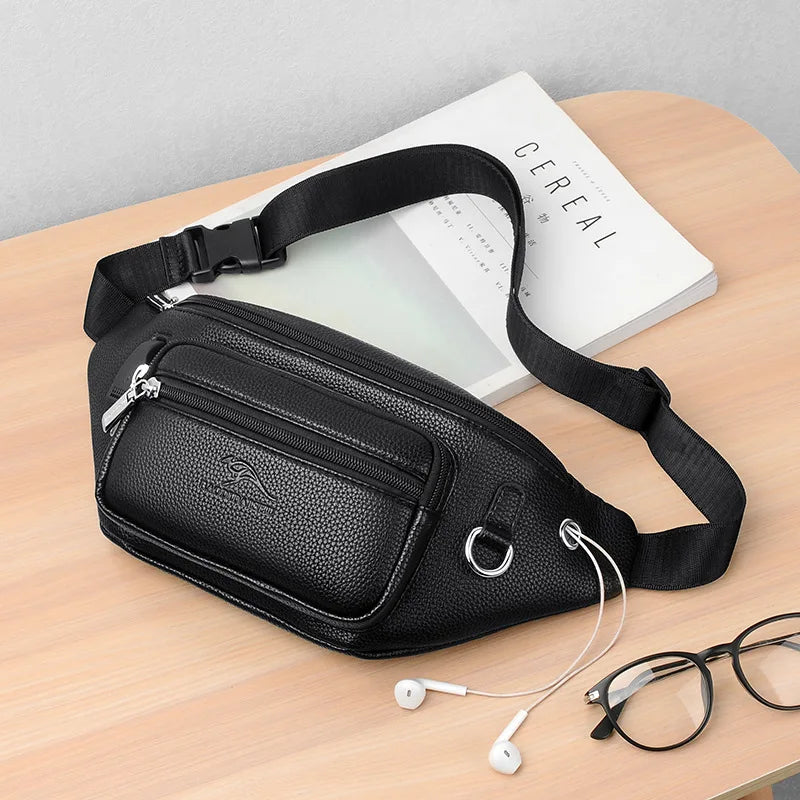 Men's Waist Bag Sports Leisure Messenger Bag Waterproof Chest Bags