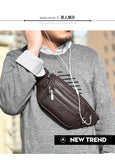 Men's Waist Bag Sports Leisure Messenger Bag Waterproof Chest Bags