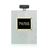Silver Acrylic Perfume Bottle Clutch Crossbody Shoulder Bag
