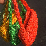 Silk Rope Knot Woven Bag Evening Clutch Beach Handbag