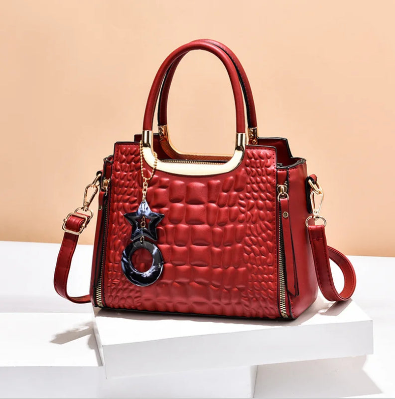 Women's Embroidered Crossbody Shoulder Bag High Messenger Handbag