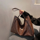 Women Shoulder Bags PU Leather Texture Underarm Tote Bag Large Capacity