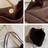 Women Shoulder Bags PU Leather Texture Underarm Tote Bag Large Capacity