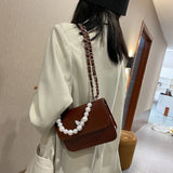 Designer PU Leather Crossbody Shoulder Bags for Women Solid Lady Totes