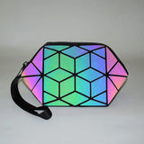 Luminous Geometric Makeup Bag Organizer for Girls