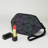 Luminous Geometric Makeup Bag Organizer for Girls