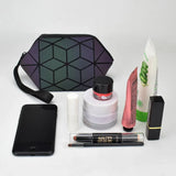 Luminous Geometric Makeup Bag Organizer for Girls