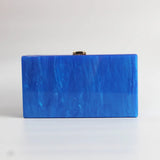 Marble Acrylic Bag Vintage Women Messenger Clutch Evil Eye Handbag