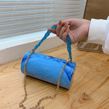 Marbling Acrylic Box Bag 2021 Summer Girl's Chain Small Shoulder Bag