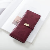 Matte Wallet Women's Long Colorful Ladies Clutch