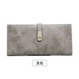 Matte Wallet Women's Long Colorful Ladies Clutch