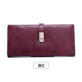 Matte Wallet Women's Long Colorful Ladies Clutch