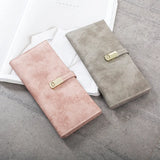 Matte Wallet Women's Long Colorful Ladies Clutch