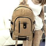 Vintage Canvas Backpack Satchel Rucksack School Bag Laptop Notebook Bags