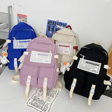 Unisex Laptop Schoolbag Waterproof Nylon Travel Backpack