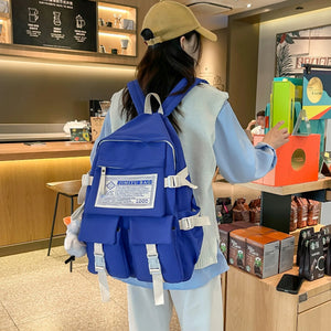 Unisex Laptop Schoolbag Waterproof Nylon Travel Backpack