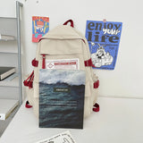 Unisex Laptop Schoolbag Waterproof Nylon Travel Backpack