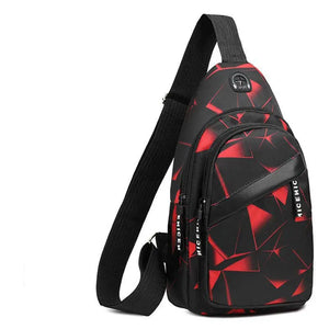 Men Casual Shoulder Bag Travel Crossbody Pack Messenger Chest Bag