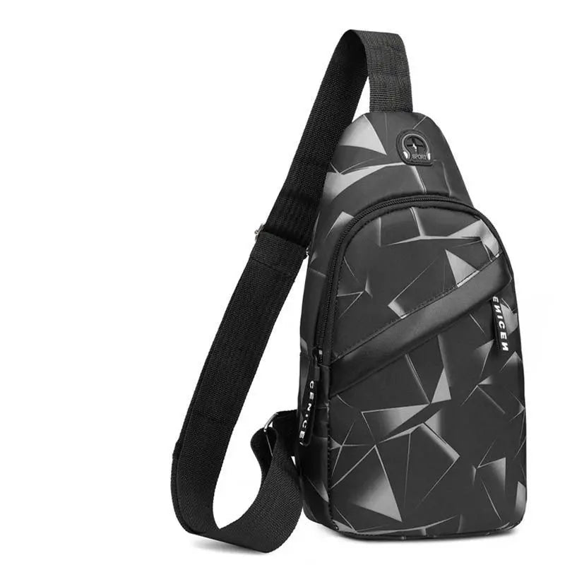 Men Casual Shoulder Bag Travel Crossbody Pack Messenger Chest Bag