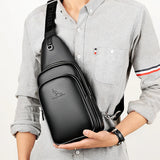 Men Chest Pack Short Trip Crossbody Bag Water Repellent Shoulder Bag