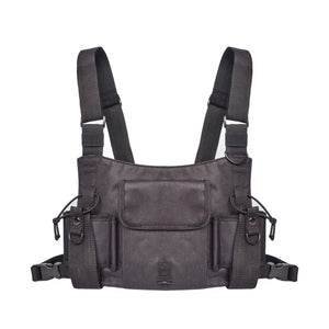 Men Chest Rig Bag Hip Hop Waistcoat with Pockets