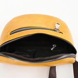 Men Leather Waist Pack Travel Organizer Waist Belt Mobile