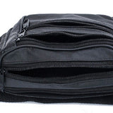 Men Leather Waist Pack Travel Organizer Waist Belt Mobile Necessity