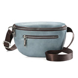 Men Leather Waist Pack Travel Organizer Waist Belt Mobile