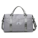 Men Leather Travel Bag Duffle Bag Large Overnight Tote Handbag