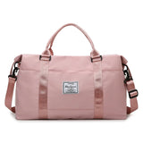 Men Leather Travel Bag Duffle Bag Large Overnight Tote Handbag