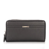Men Vintage Style Long Wallet PU Leather Bag Male Purse Black/Brown