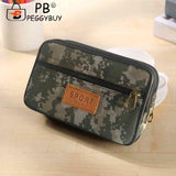 Men Multifunction PU Leather Fanny Waist Bag Casual Mobile Phone Purse Pocket