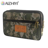 Men Multi-function PU Leather Fanny Waist Bag