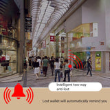 Men Smart Faux Leather Bluetooth Wallet GPS Purse