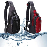 Men Waist Pack Nylon Crossbody Bag Waterproof Chest Travel Fanny Bag