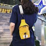 Unisex Cross-body Chest Bag Mini Waist Bag Oxford Cloth Phone Bag