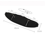 Reflective Strip Waist Bag for Outdoor Sports and Travel
