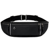 Reflective Strip Waist Bag for Outdoor Sports and Travel