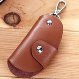 Men Women Leather Key Chain Pouch Bag Wallet Case
