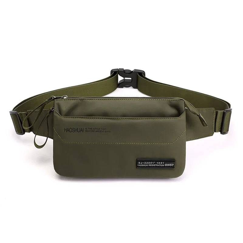 Men Women Nylon 4 Pockets Waterproof Waist Packs Fanny Pack