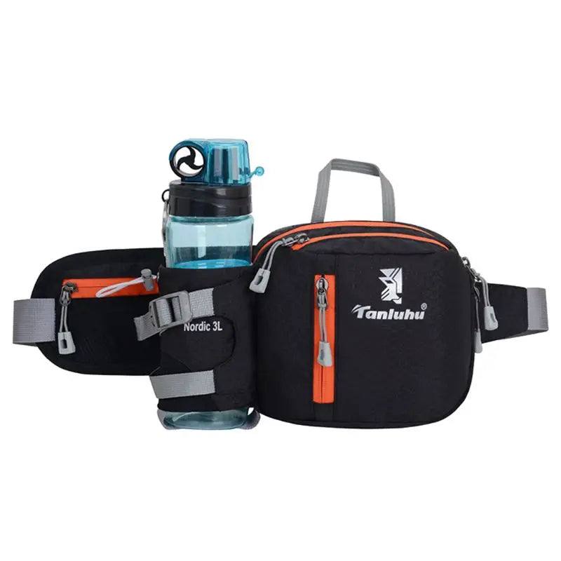 Running Belt Waist Pack Bum Bag with Water Bottle Holder