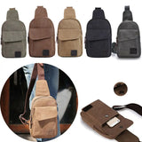 Unisex Sling Chest Pack USB Charging Crossbody Bag