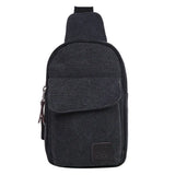 Unisex Sling Chest Pack USB Charging Crossbody Bag