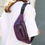 Casual Travel Bum Bag Fanny Waist Packs Zipped Outdoor Sports