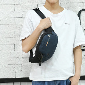 Canvas Fanny Pack Large Phone Belt Bag Pouch