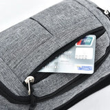 Unisex Canvas Waist Bag Casual Fanny Pack Large Phone Belt Pouch