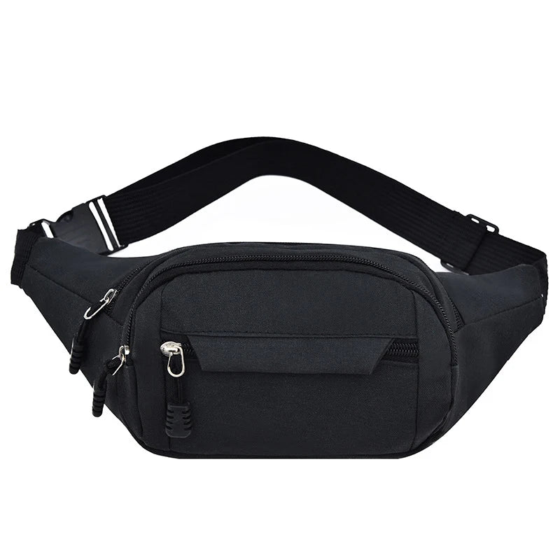 Canvas Waist Bag Fanny Pack Purse Phone Belt Bag Outdoor Travel Phone Bag
